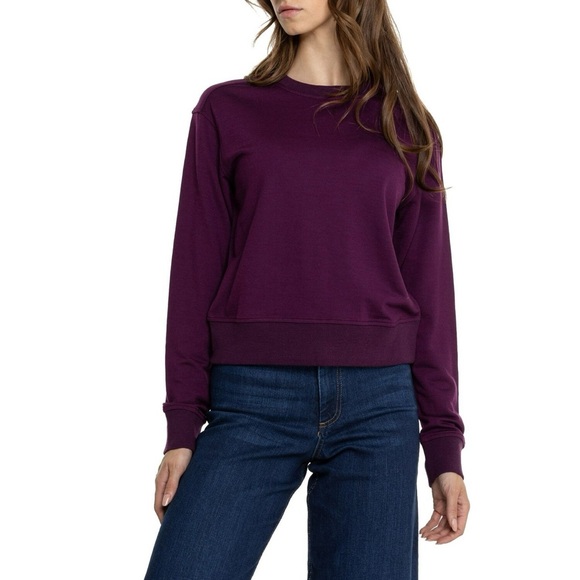 ICEBREAKER Merino Wool Pullover Crewneck Sweatshirt in Nightshade Size Medium - Picture 1 of 5